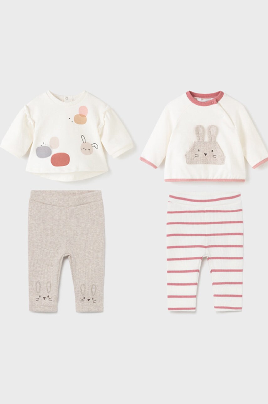 Mayoral Newborn compleu copii culoarea bej