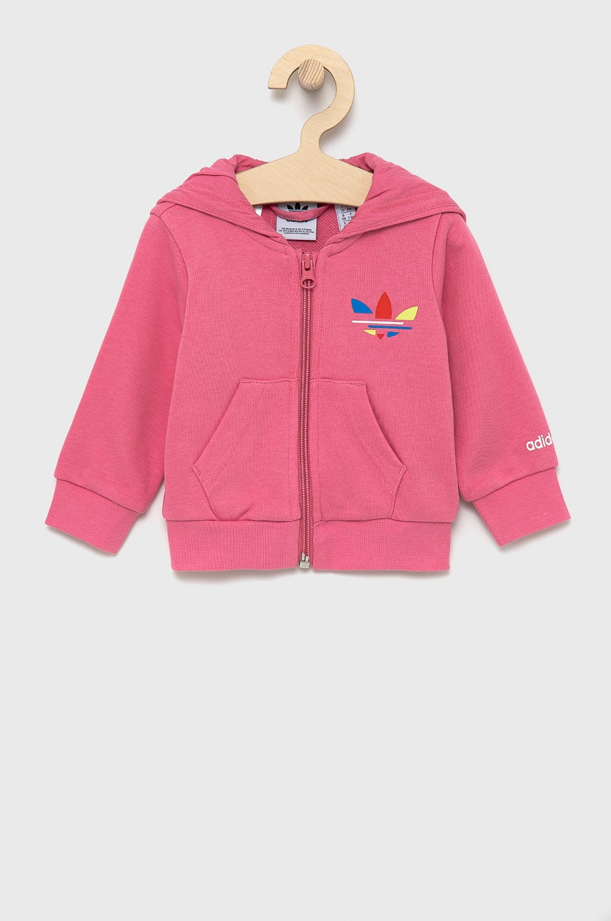 

Дитячий спортивний костюм adidas Originals колір рожевий
