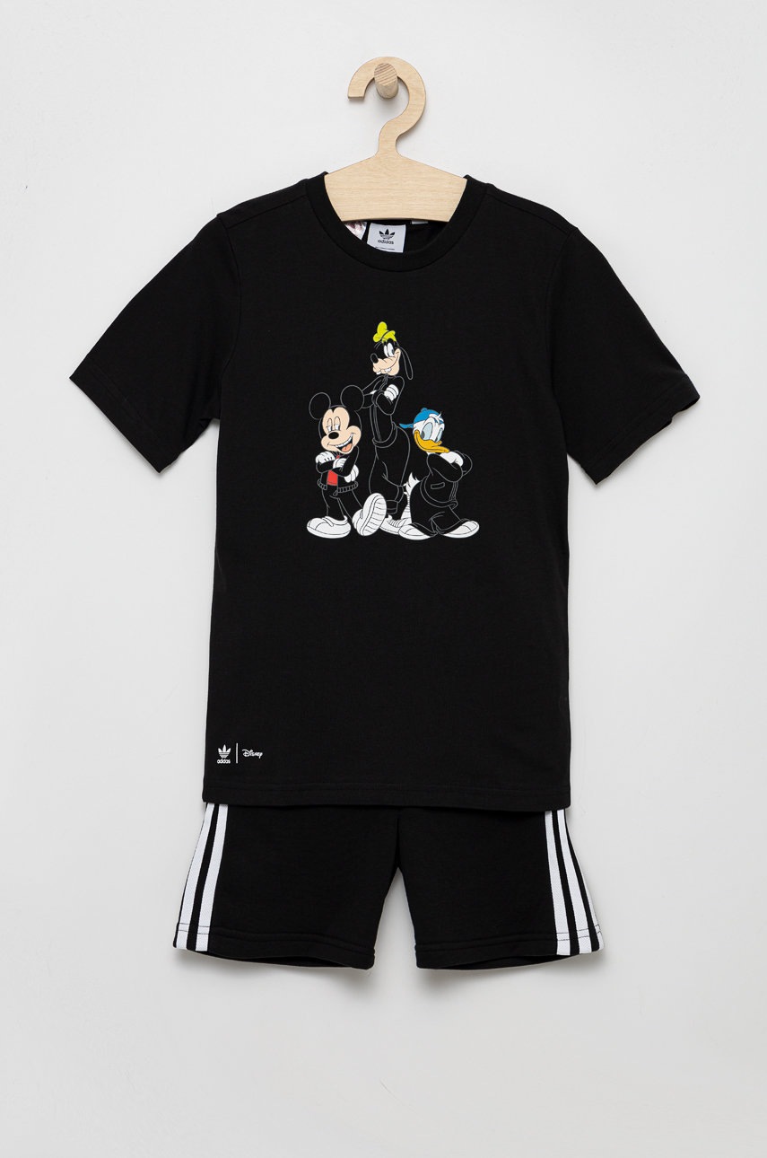 

Детски комплект adidas Originals в черно, Черен