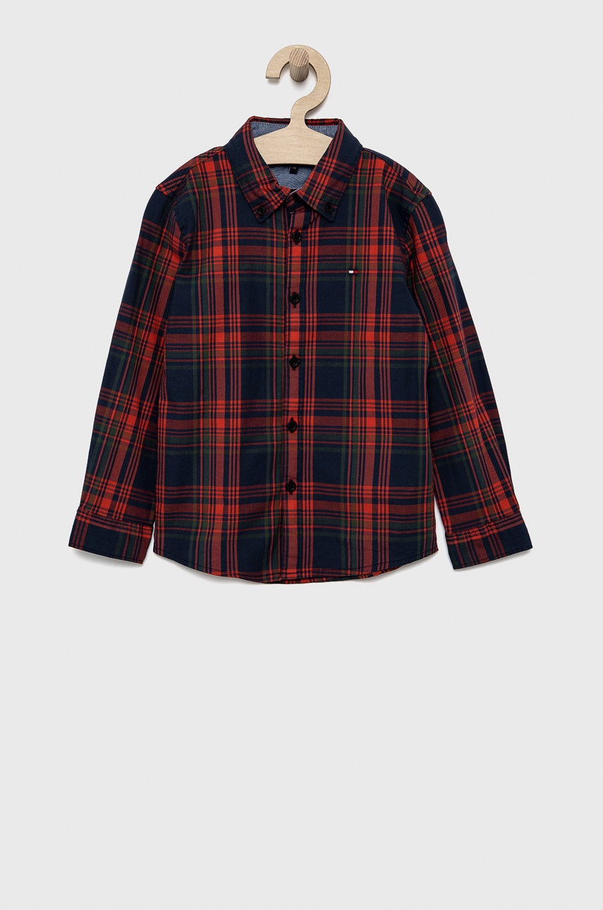 

Детска риза Tommy Hilfiger в червено, Червен