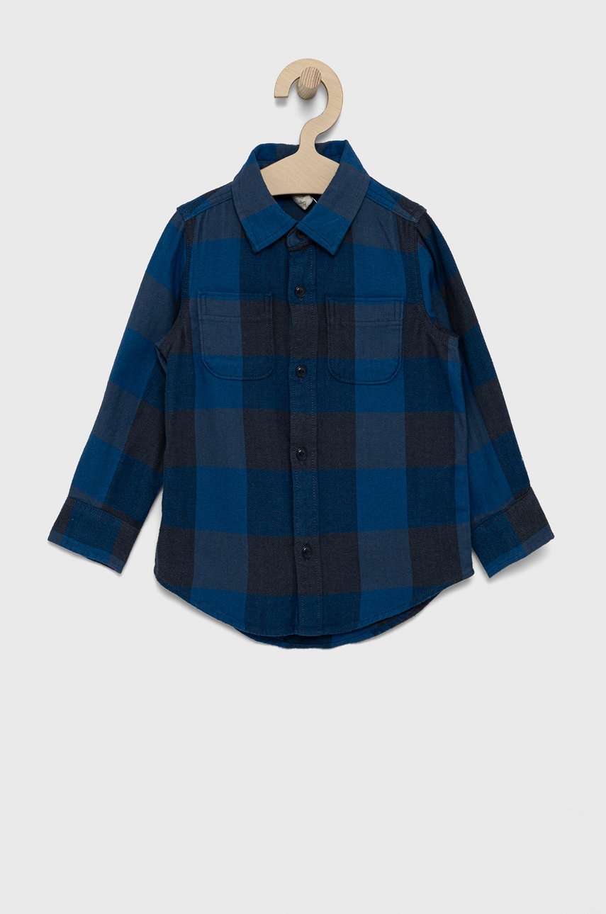 

Детска памучна риза GAP, Син