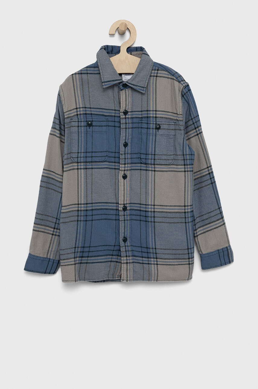 

Детска памучна риза GAP, Син