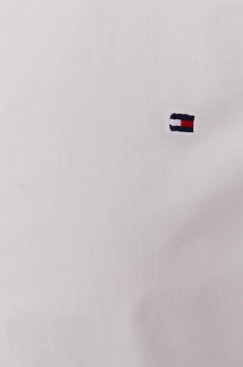 

Хлопковая рубашка Tommy Hilfiger женская цвет белый regular классический воротник