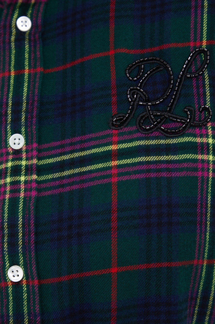 

Хлопковая рубашка Polo Ralph Lauren женская relaxed классический воротник