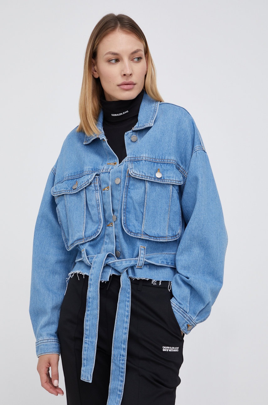 

Джинсова бавовняна сорочка Dr. Denim жіноча relaxed класичний комір