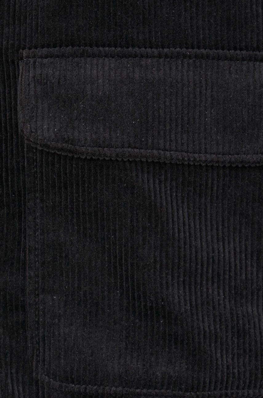 

Вельветовая рубашка Dr. Denim женская цвет чёрный relaxed классический воротник