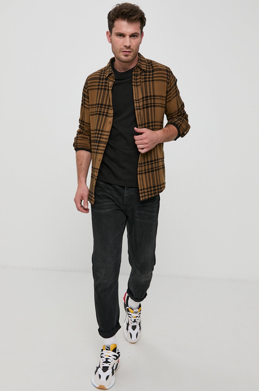

Only & Sons - Памучна риза, Кафяв