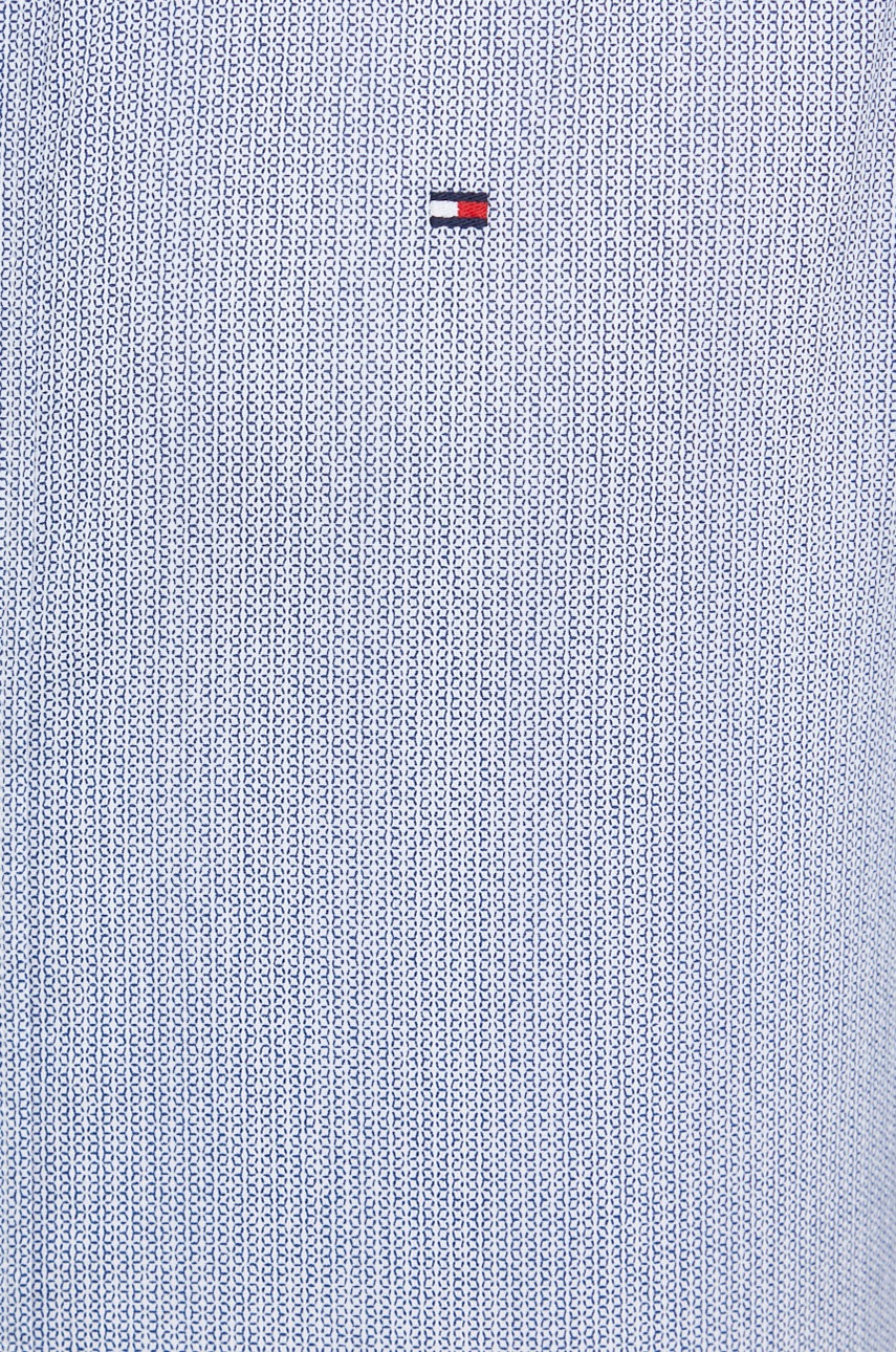 

Хлопковая рубашка Tommy Hilfiger мужская цвет синий regular воротник button-down