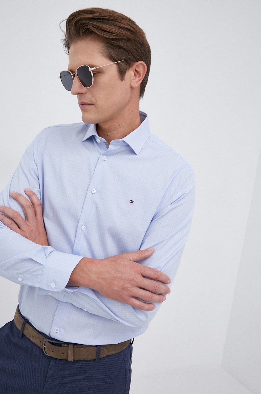 

Tommy Hilfiger - Памучна риза, Син