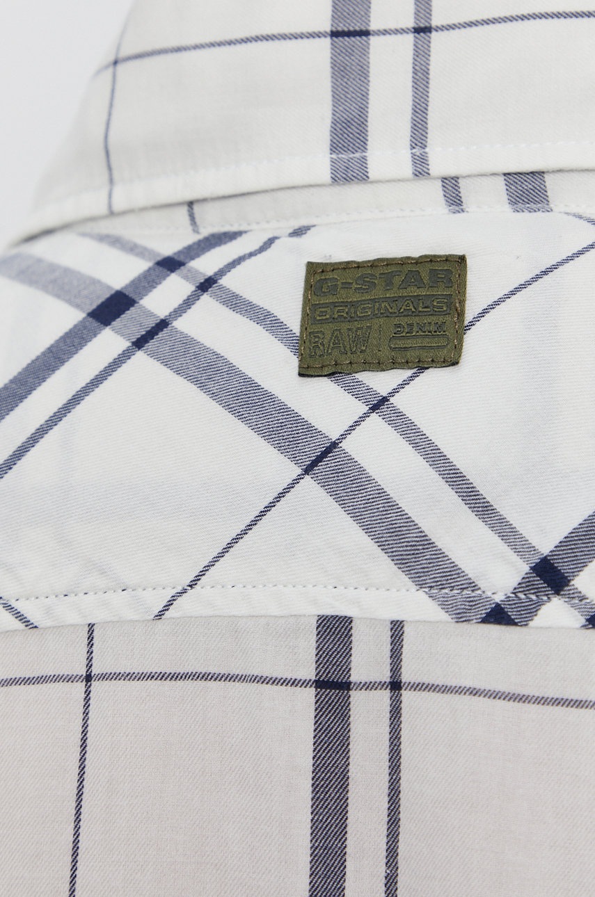 

Хлопковая рубашка G-Star Raw мужская slim итальянский воротник