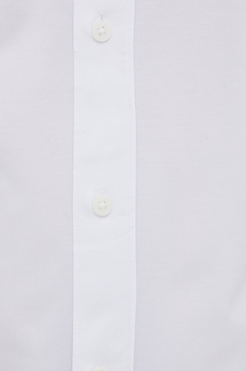

Сорочка Selected чоловіча колір білий slim комір button-down