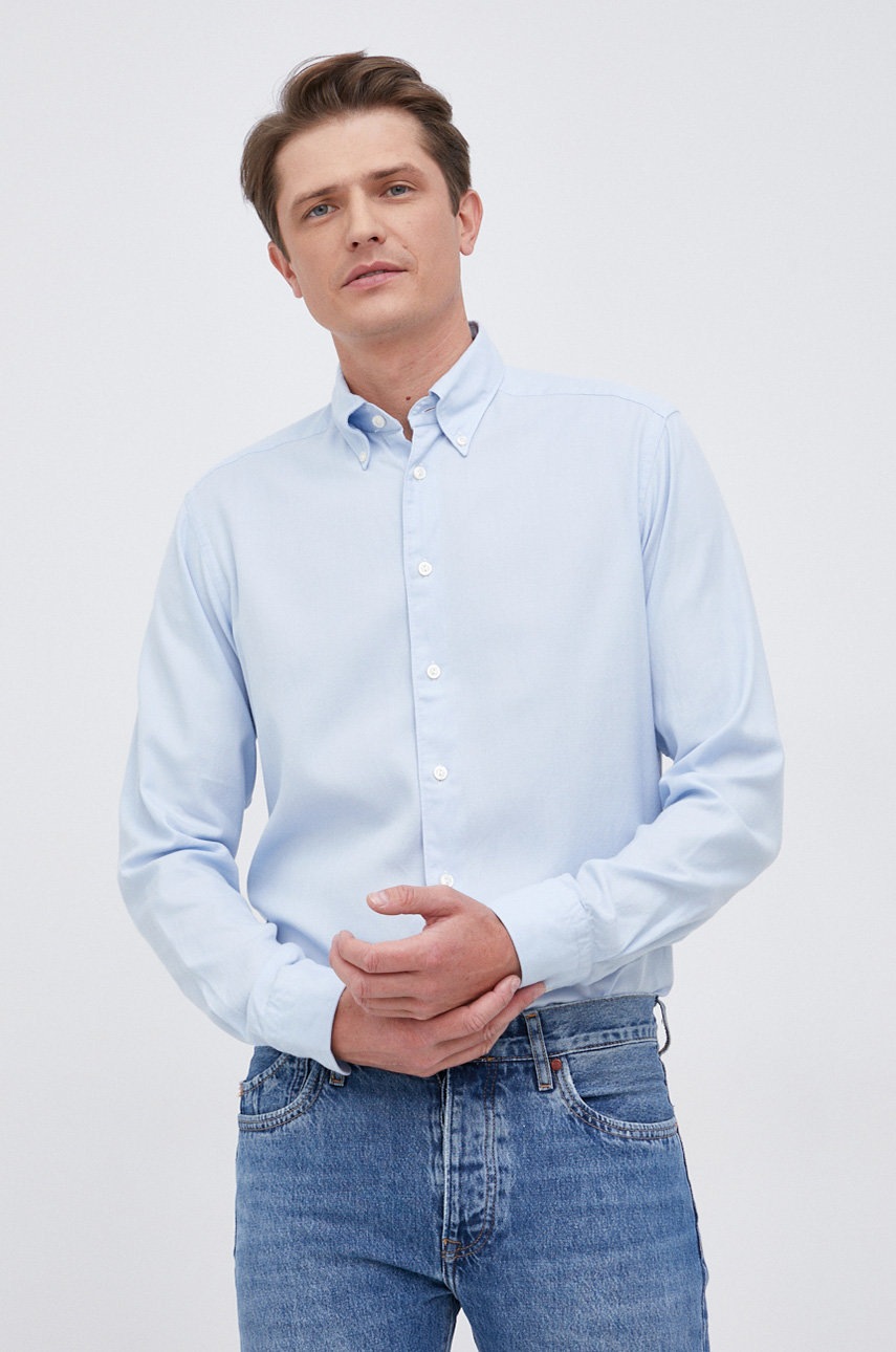 Eton Cămașă bărbați, cu guler button-down, regular