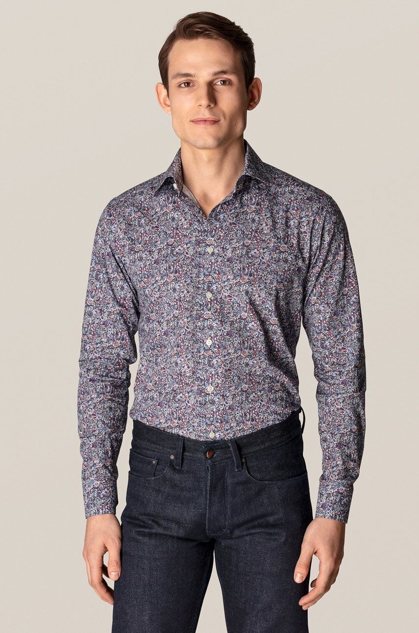 Košile Eton pánské, slim, s italským límcem - vícebarevná -  100% Bavlna
