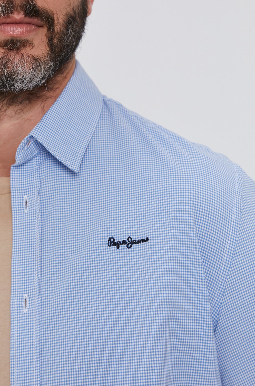 

Рубашка Pepe Jeans Simon мужская slim классический воротник