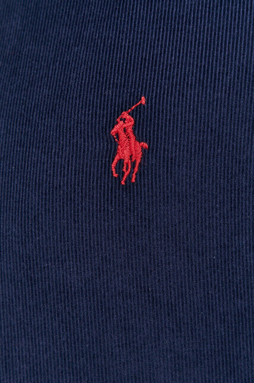 

Бавовняна сорочка Polo Ralph Lauren чоловіча колір синій slim комір button-down