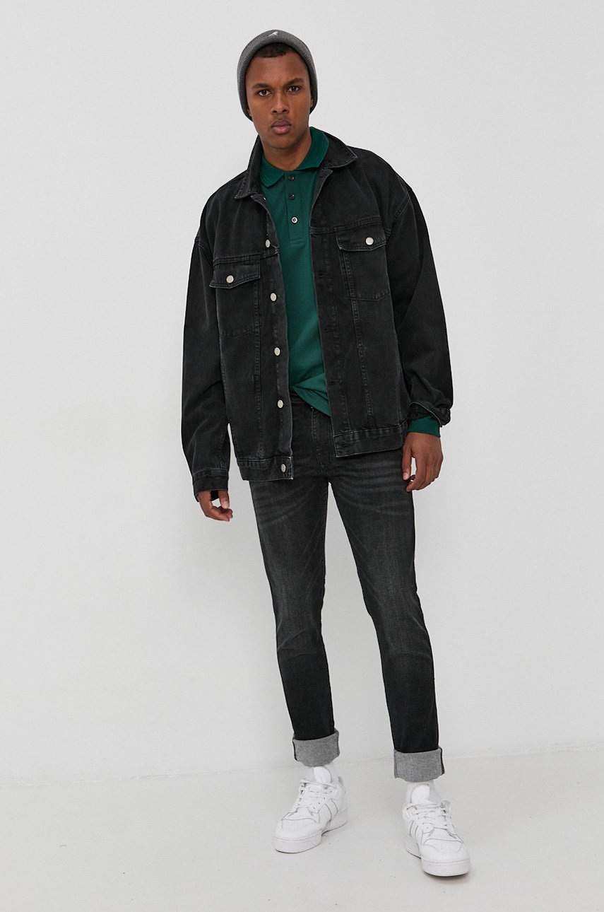 

Джинсовая куртка Dr. Denim мужская цвет чёрный переходная