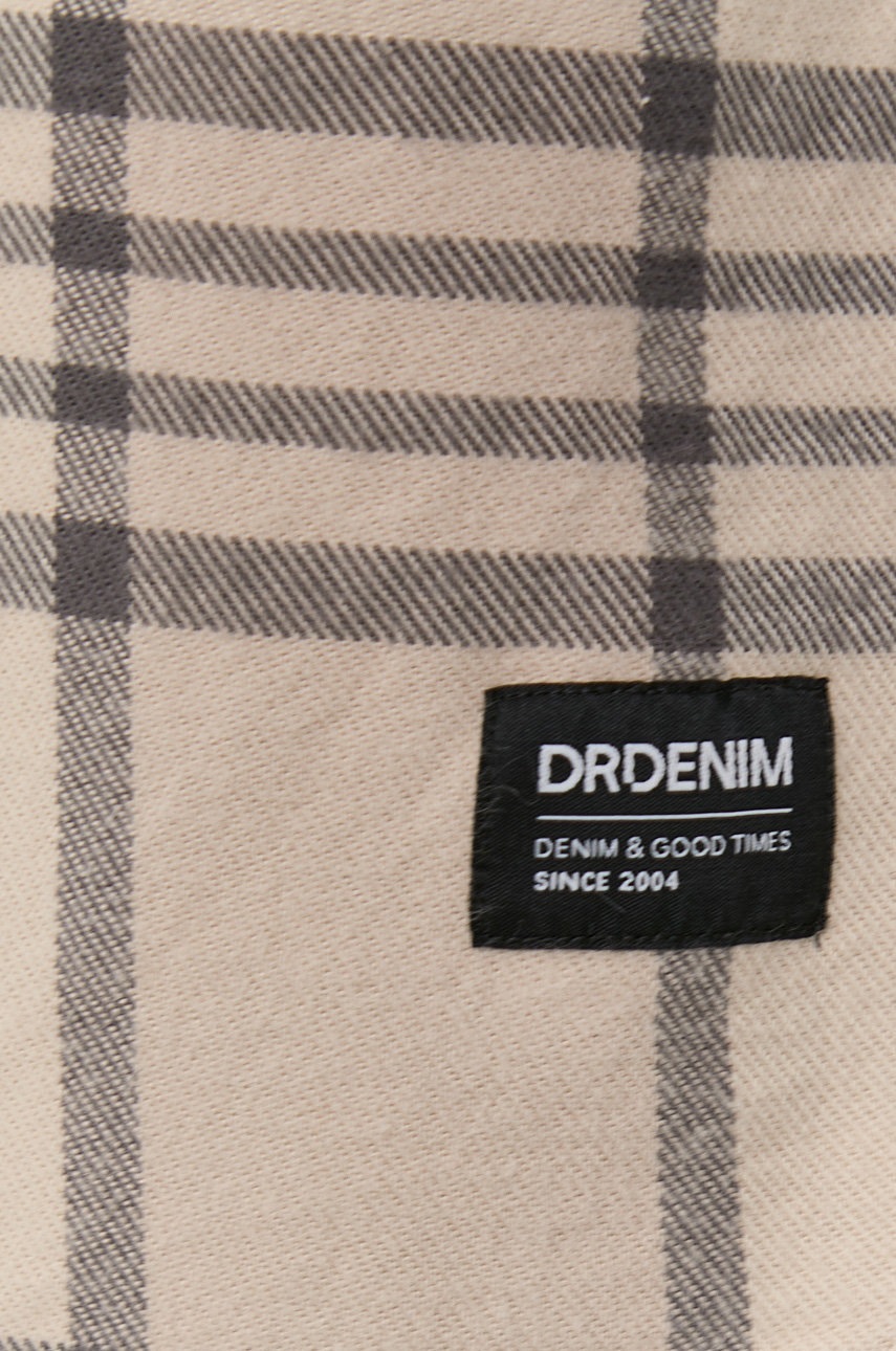 

Бавовняна сорочка Dr. Denim чоловіча колір прозорий relaxed класичний комір