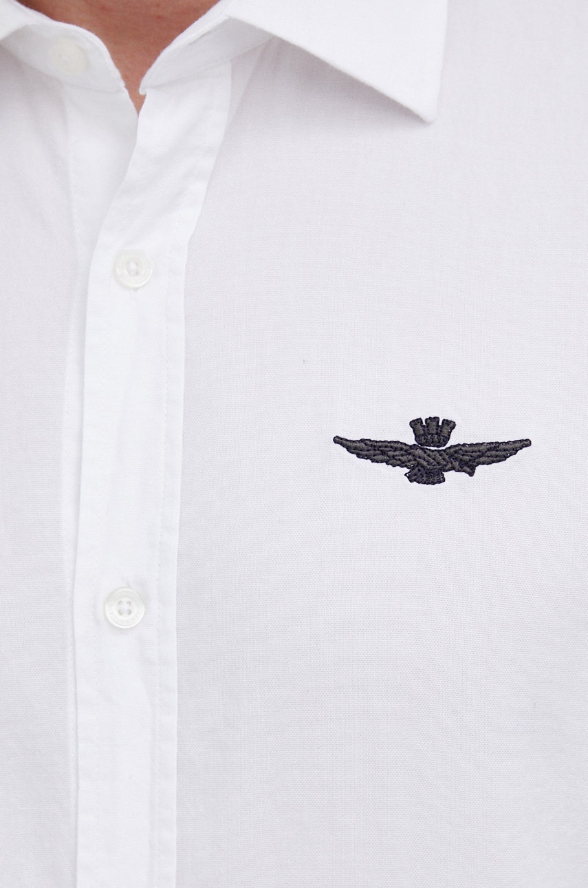 

Хлопковая рубашка Aeronautica Militare мужская slim классический воротник