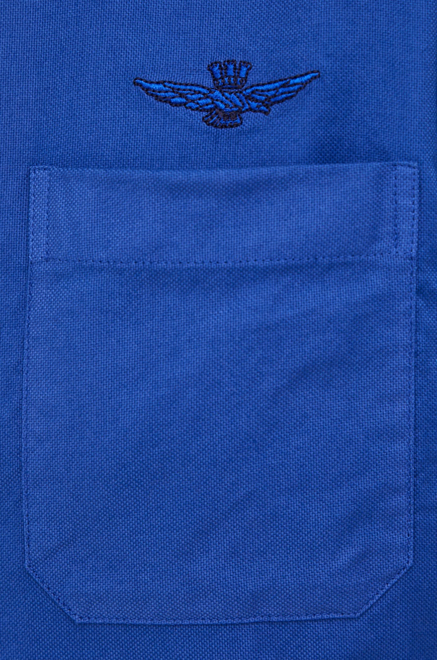 

Бавовняна сорочка Aeronautica Militare чоловіча regular комір button-down