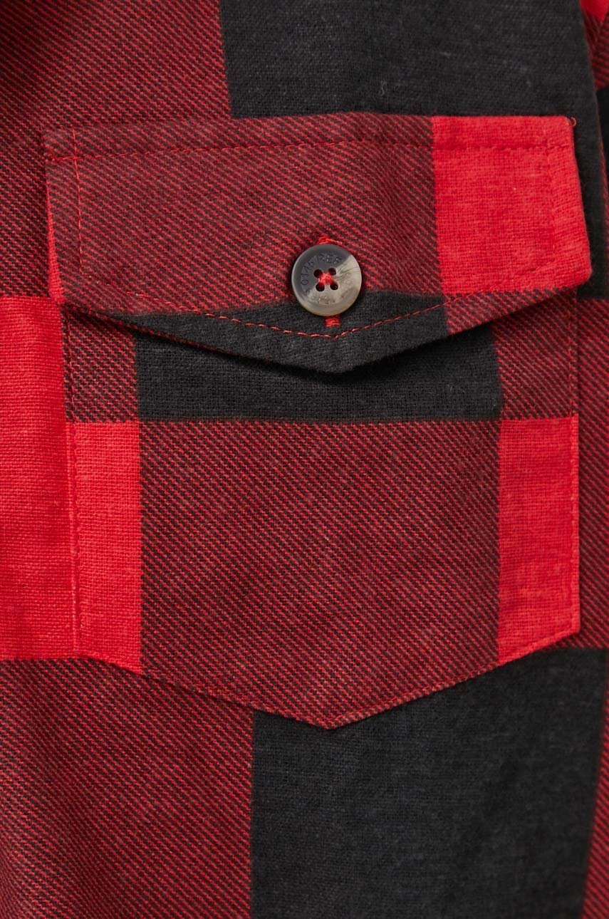 

Бавовняна сорочка Brave Soul чоловіча колір чорний regular комір button-down