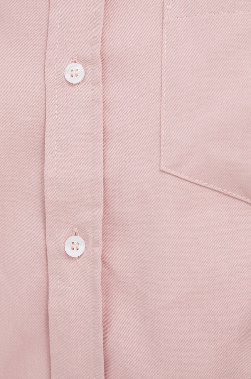 

Хлопковая рубашка Brave Soul мужская цвет розовый regular воротник button-down