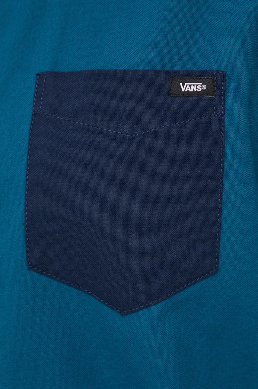 

Хлопковая рубашка Vans мужская regular воротник button-down