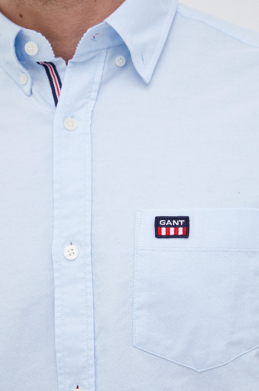 

Бавовняна сорочка Gant чоловіча regular комір button-down