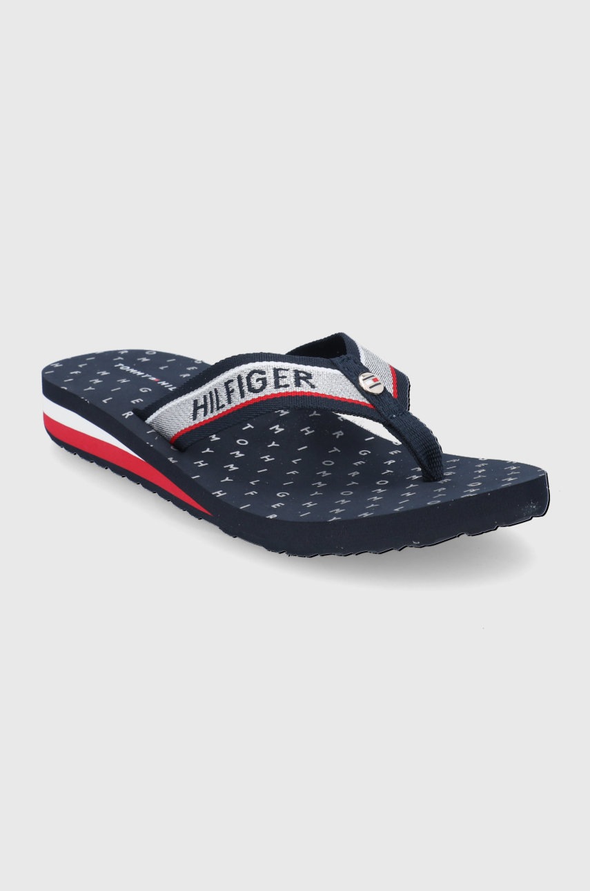 

В'єтнамки Tommy Hilfiger жіночі колір синій на платформі