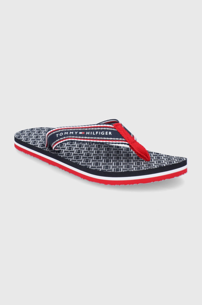 

Вьетнамки Tommy Hilfiger женские цвет синий на плоском ходу