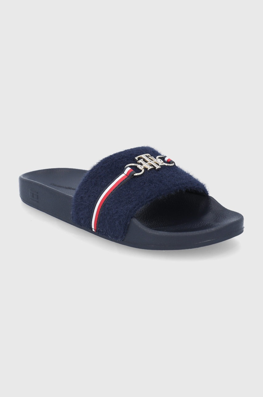 

Шльопанці Tommy Hilfiger жіночі колір синій