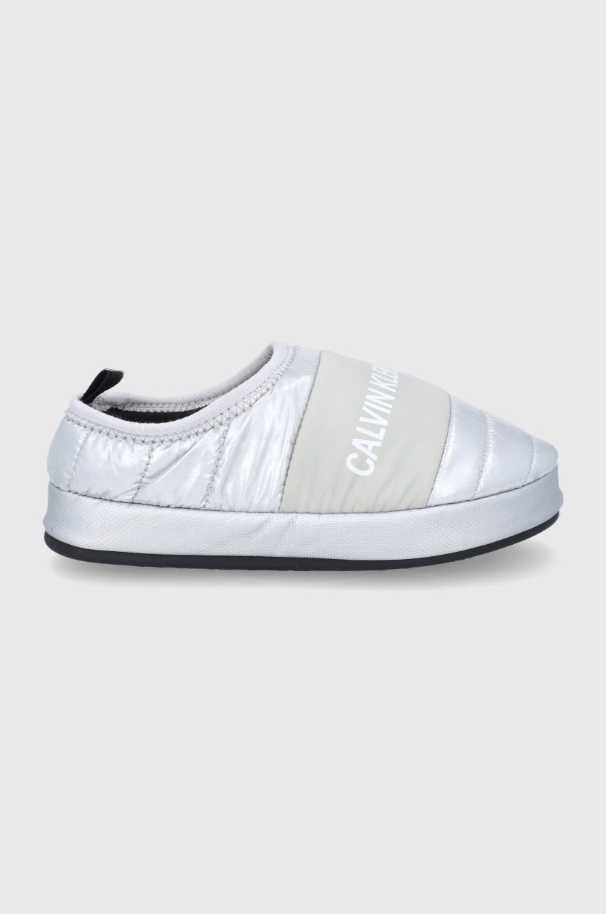

Пантофи Calvin Klein Jeans в сребристо, Сребърен
