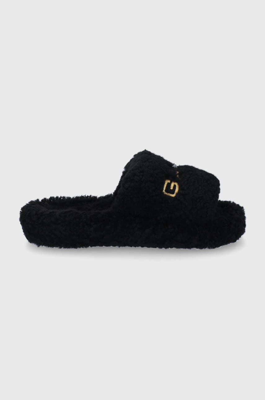 Gant Papuci de lână Homesy culoarea negru answear imagine noua