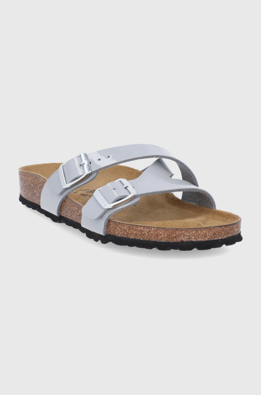 

Шльопанці Birkenstock Yao Balance II жіночі колір сірий