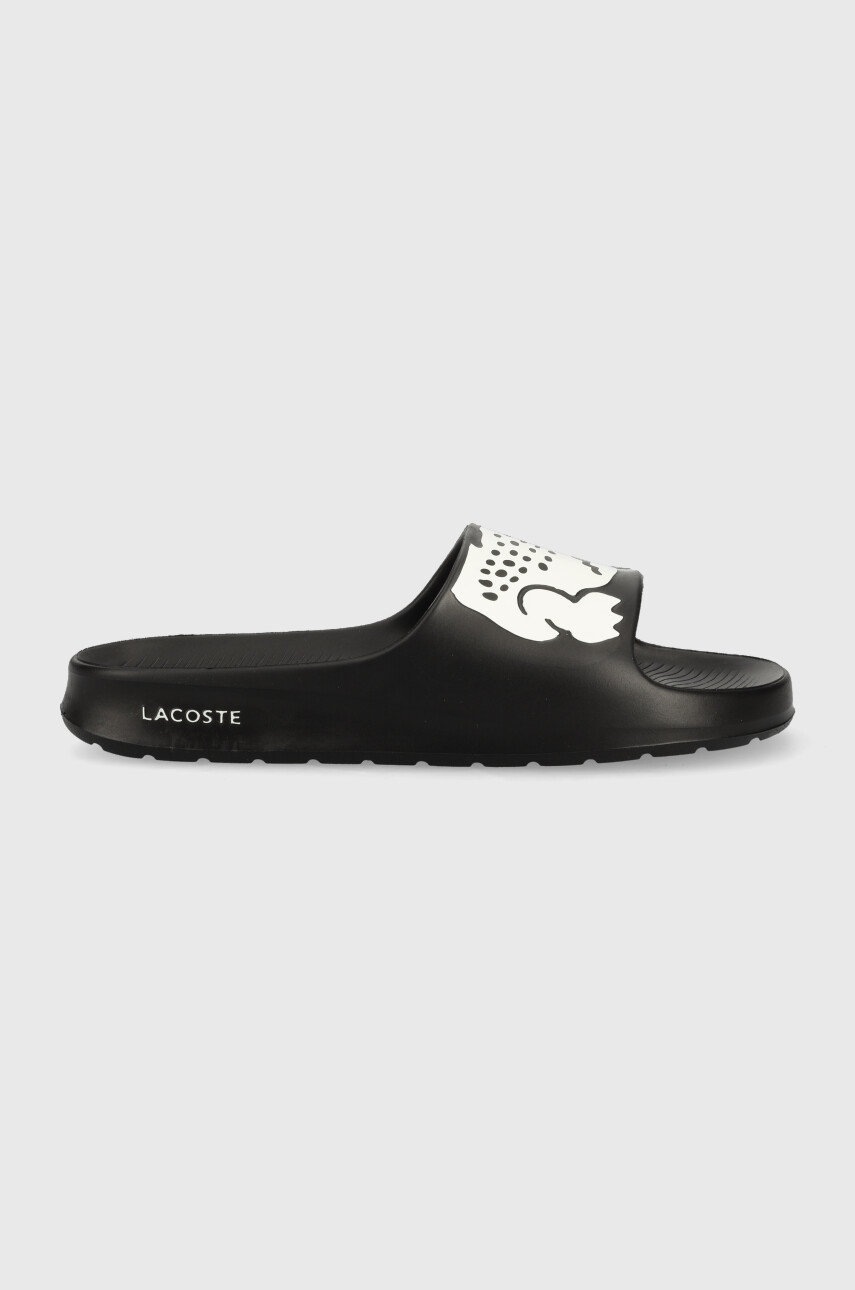 

Шлепанцы Lacoste Croco 2.0 женские цвет чёрный