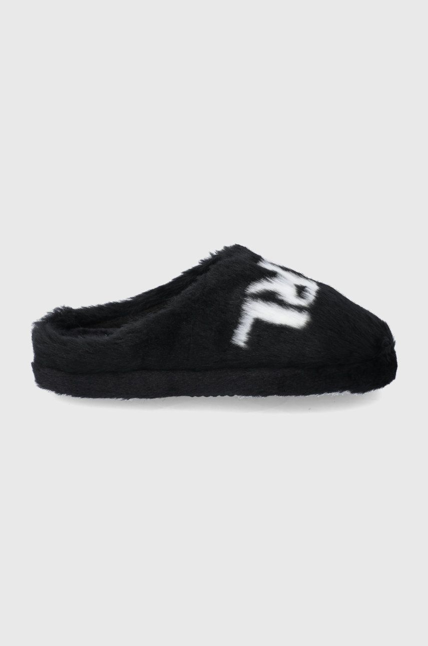 Karl Lagerfeld papuci de casa Kasa culoarea negru answear imagine noua