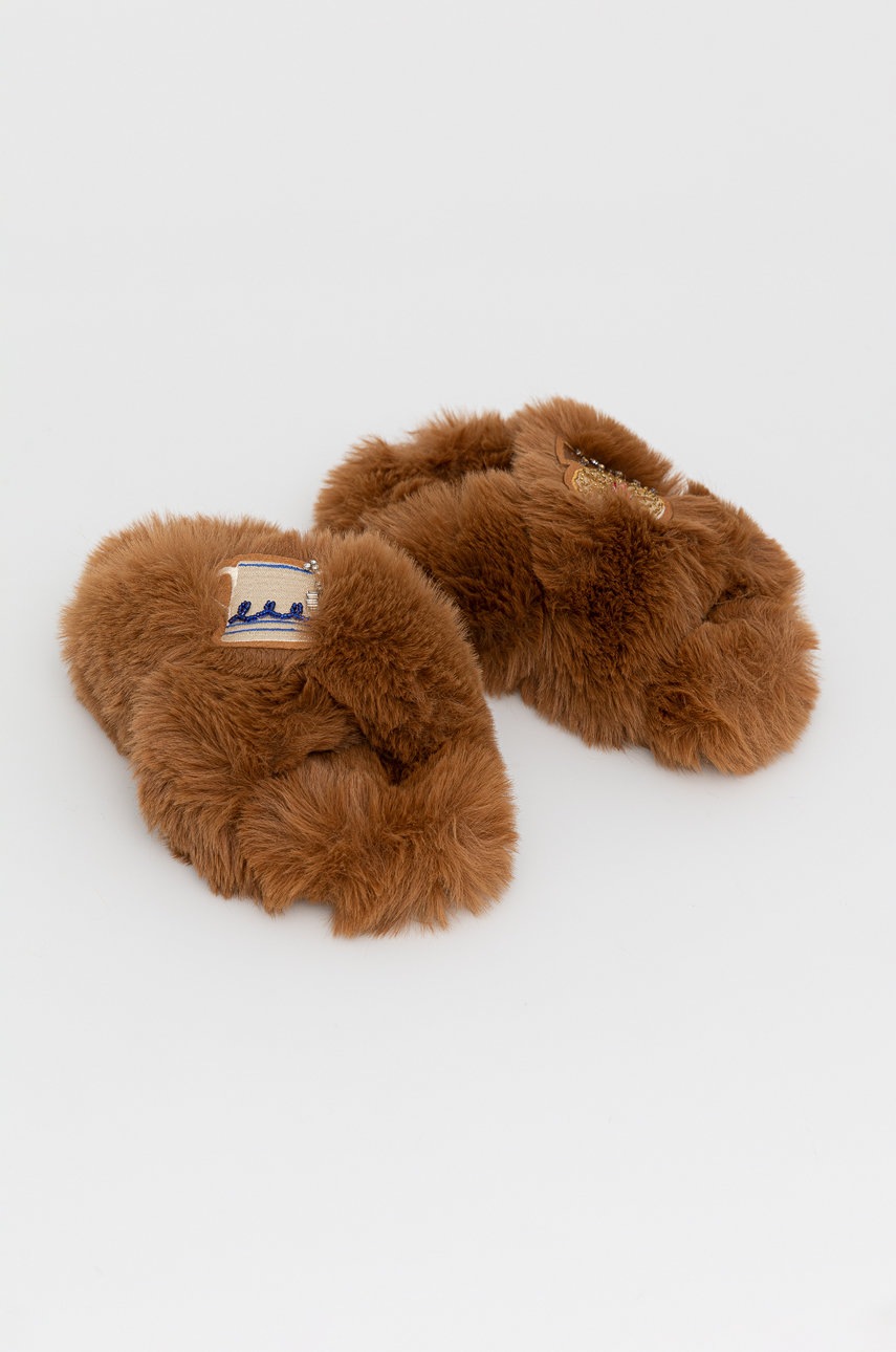 

Тапочки Kurt Geiger London колір коричневий