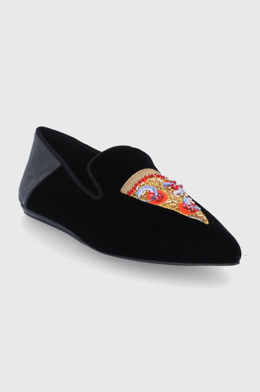 

Мокасины Kurt Geiger London Junkfort Loafer женское цвет чёрный на плоском ходу