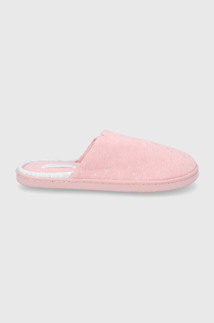 Women'secret papuci de casa culoarea roz
