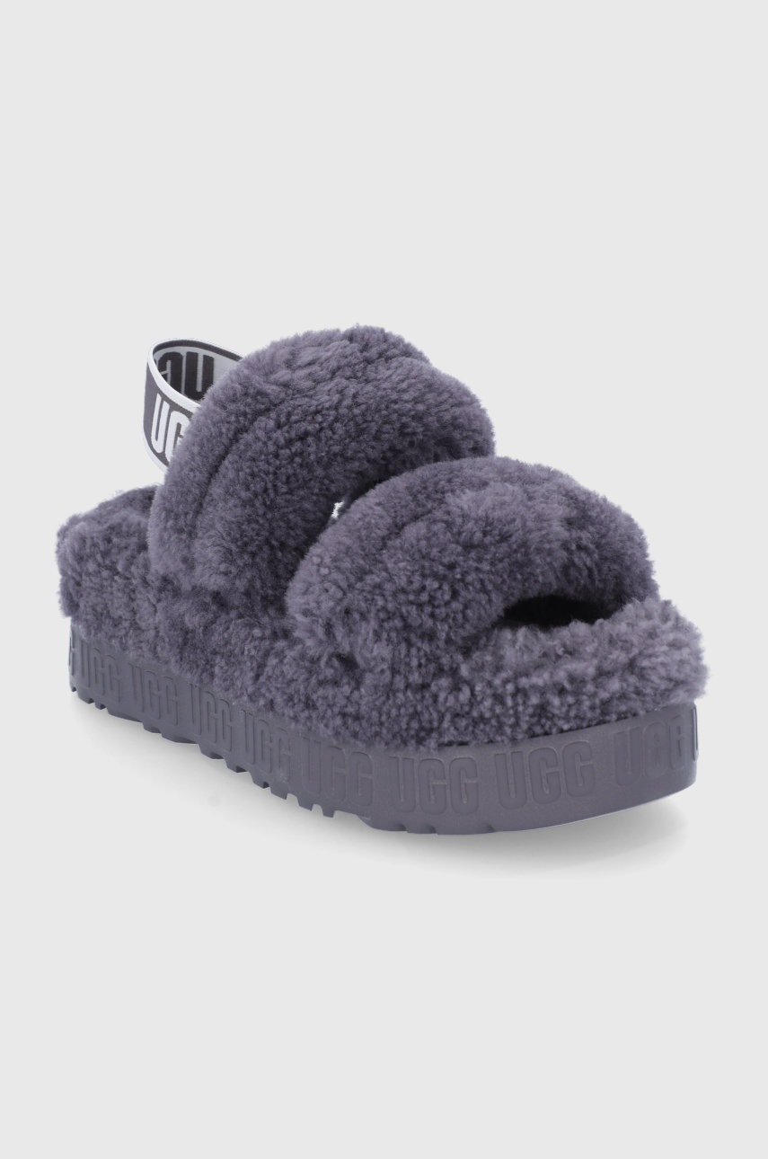 

Тапки UGG SHA цвет серый
