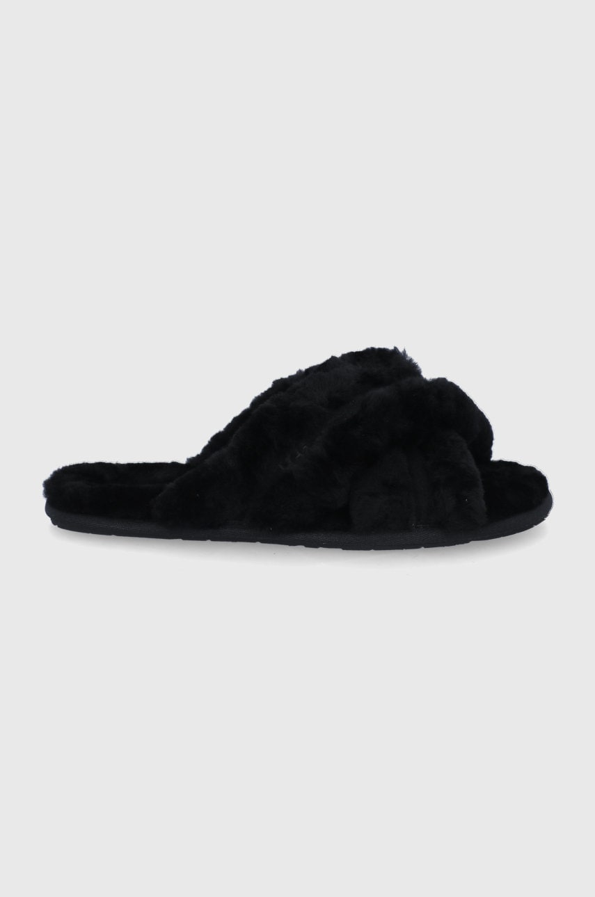 Ugg Papuci De Lana Culoarea Negru 1123572.blk-blk