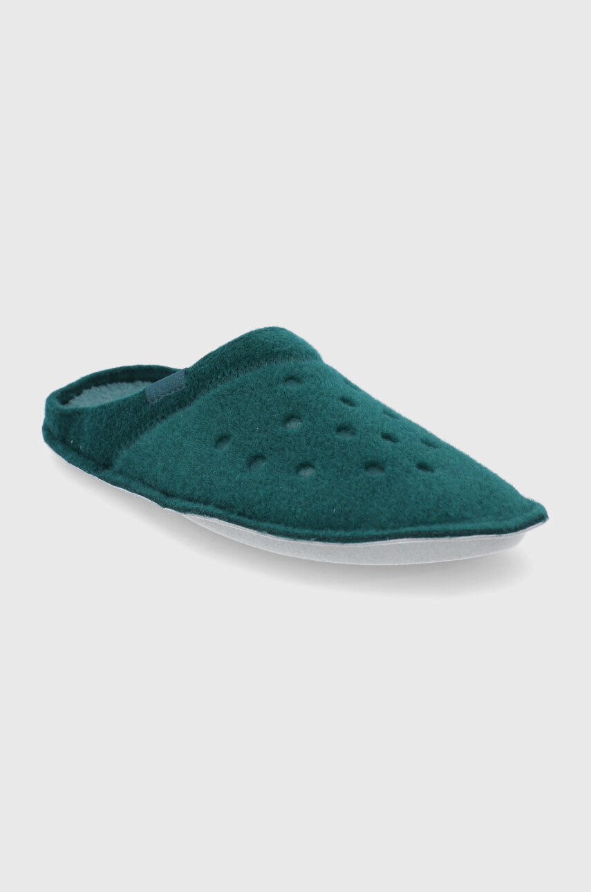 

Тапки Crocs цвет бирюзовый
