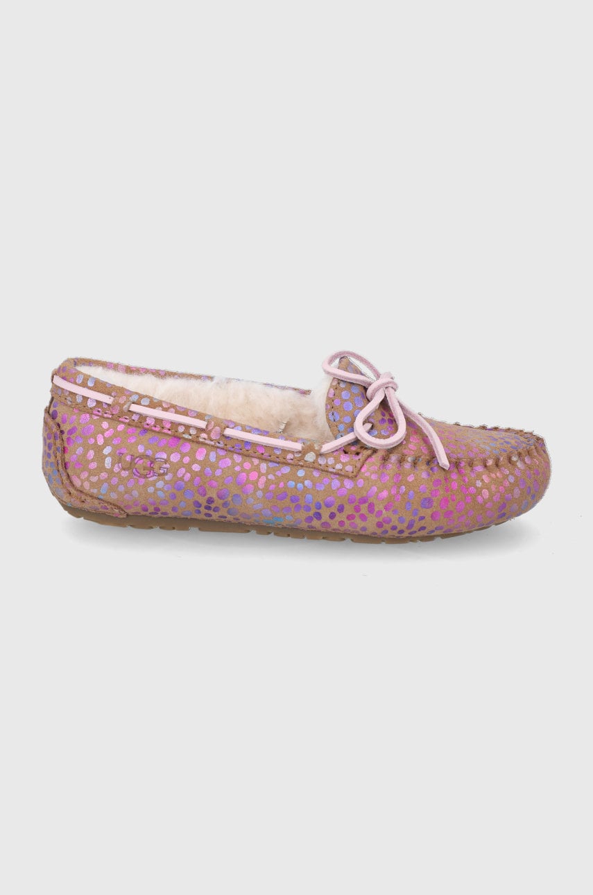 Ugg papuci din piele întoarsă pentru copii dakota spots