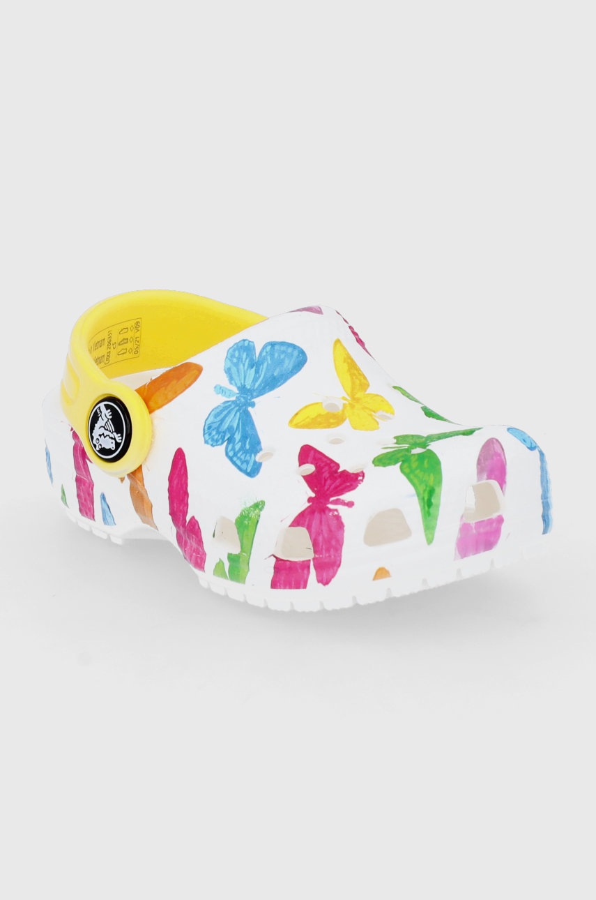 

Детские шлепанцы Crocs цвет белый