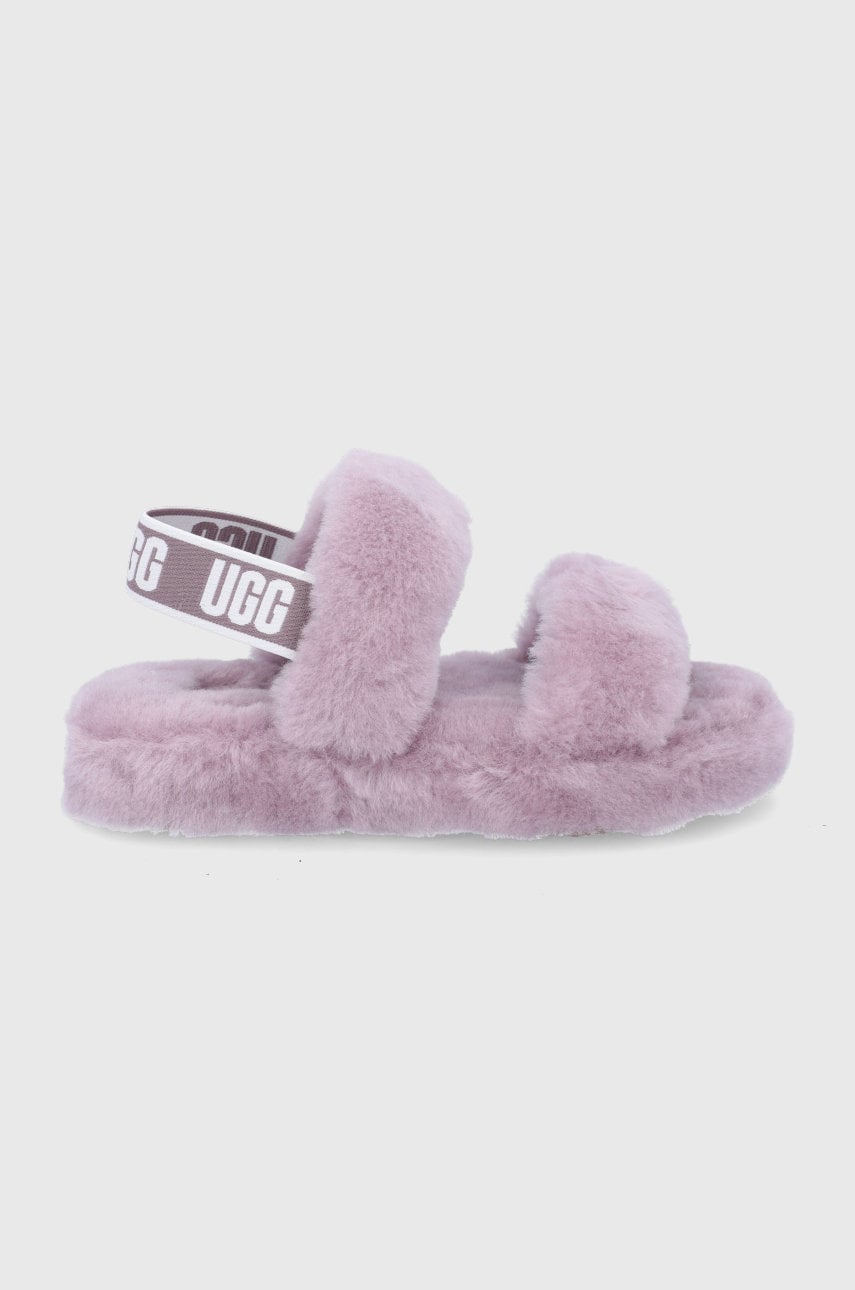 Ugg papuci copii culoarea violet