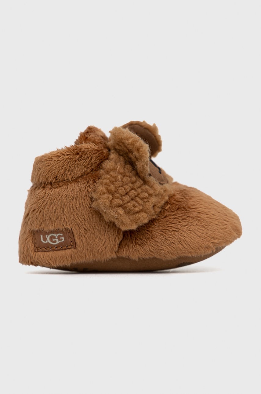 Ugg papuci copii bixbee koala stuffie culoarea maro