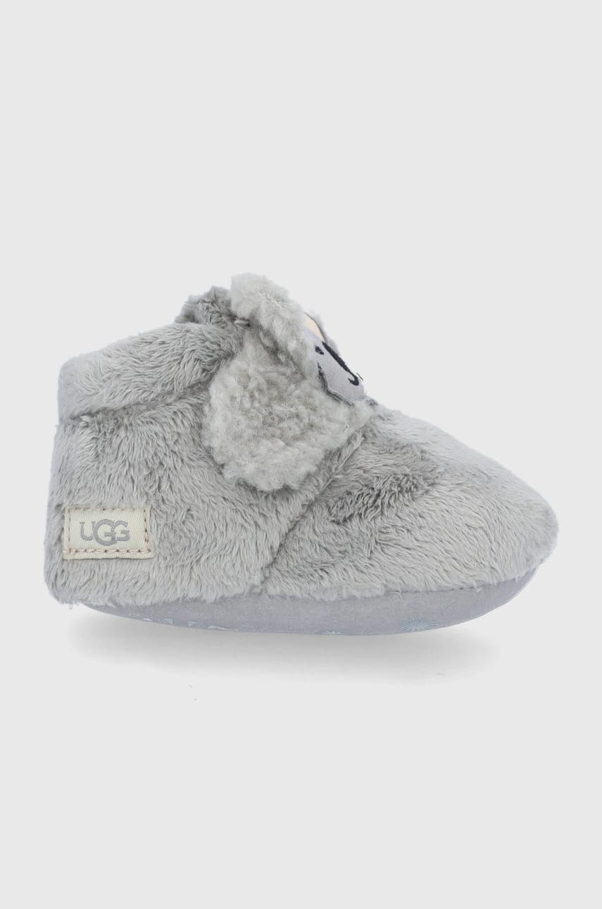 Ugg papuci copii bixbee koala stuffie culoarea gri