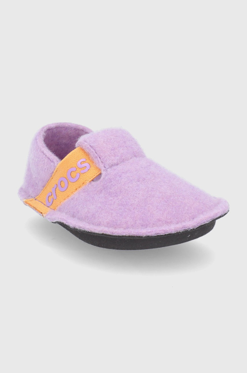 

Дитячі тапочки Crocs колір рожевий
