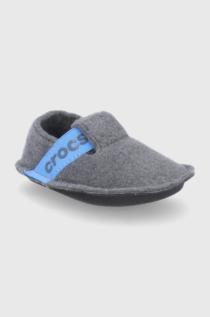 

Дитячі тапочки Crocs колір сірий