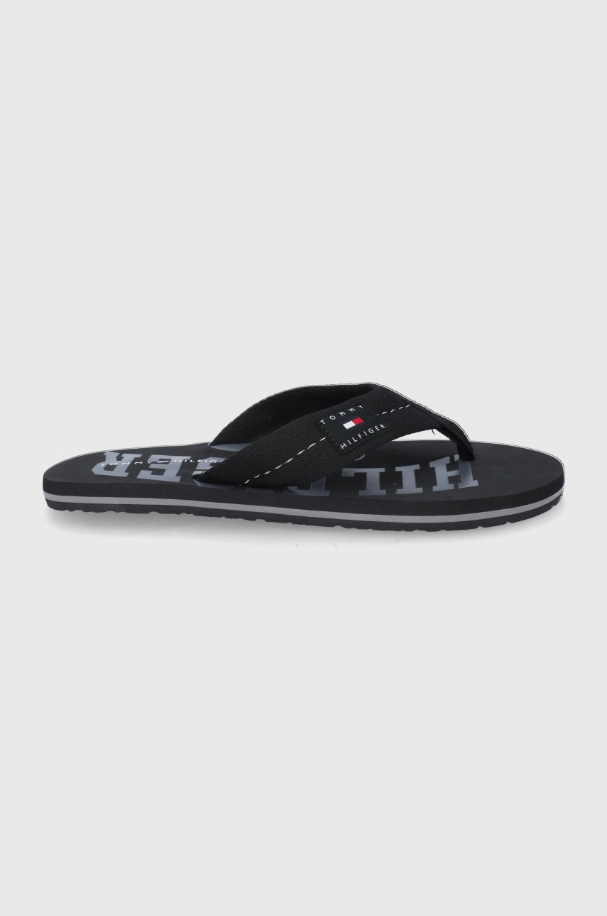 

Джапанки Tommy Hilfiger мъжки в черно, Черен