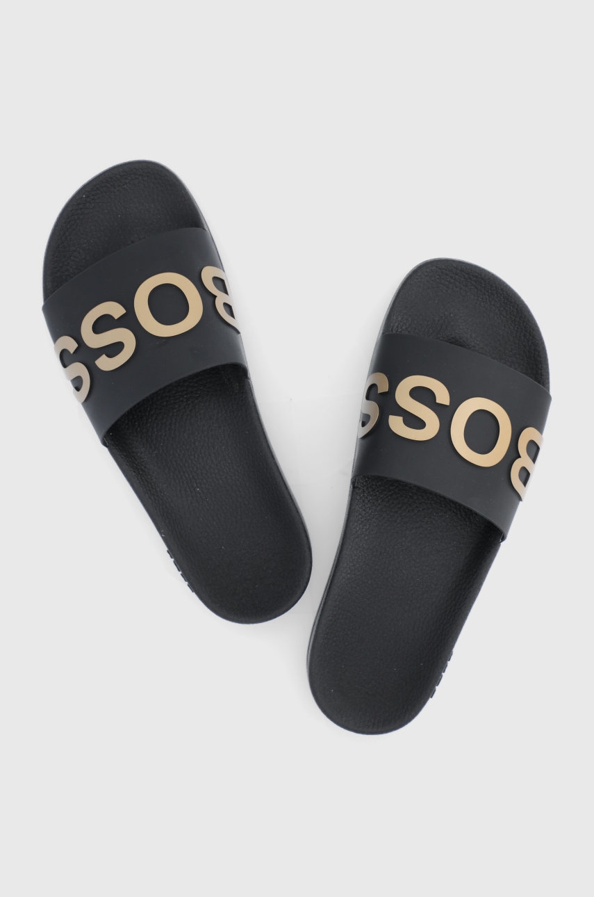 

Шльопанці Boss чоловічі колір чорний